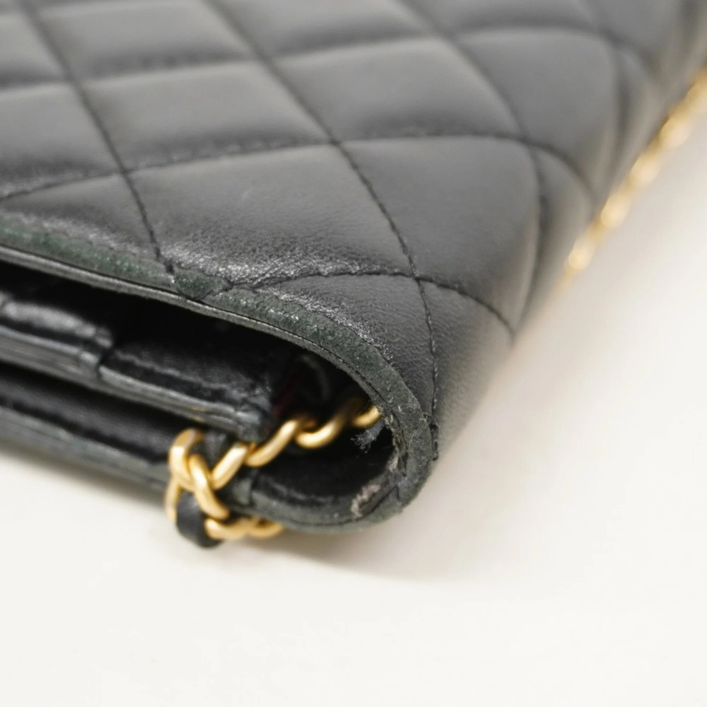 CHANEL Black Lambskin Leather Wallet - Picture 8 of 11